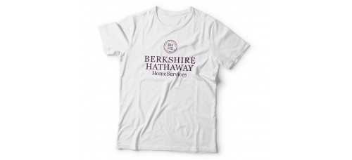Apparel - Berkshire Hathaway T-Shirt White with Full Front Logo
