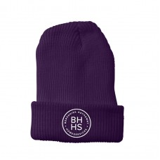 Apparel - Berkshire Hathaway Beanie Cuffed Purple with Embroidered Logo