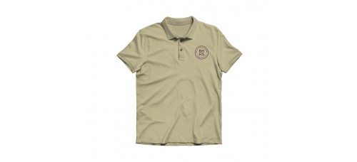 Apparel - Berkshire Hathaway Polo Tan with Embroidered Logo