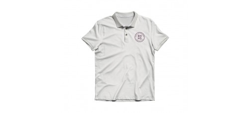 Apparel - Berkshire Hathaway Polo White with Embroidered Logo