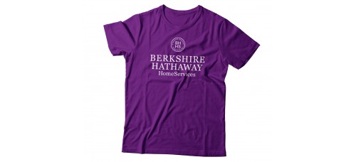 Apparel - Berkshire Hathaway T-Shirt Purple with Full Front Logo