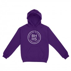 Apparel - Berkshire Hathaway Hoodie Purple with Full Front Circle Logo Apparel - Berkshire Hathaway Hoodie Purple with Full Front Circle Logo
