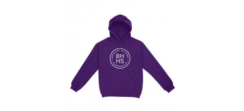Apparel - Berkshire Hathaway Hoodie Purple with Full Front Circle Logo