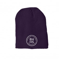 Apparel - Berkshire Hathaway Beanie Uncuffed Purple with Embroidered Logo