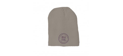 Apparel - Berkshire Hathaway Beanie Uncuffed Tan with Embroidered Logo