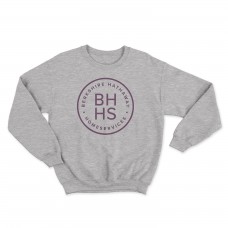 Apparel - Berkshire Hathaway Crewneck Sweatshirt Sport Grey with Full Front Circle Logo Apparel - Berkshire Hathaway Crewneck Sweatshirt Sport Grey with Full Front Circle Logo