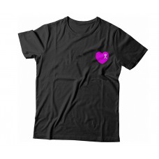 Apparel - Breast Cancer Heart Left Chest T-Shirt