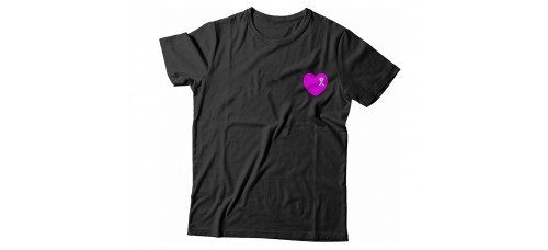 Apparel - Breast Cancer Heart Left Chest T-Shirt