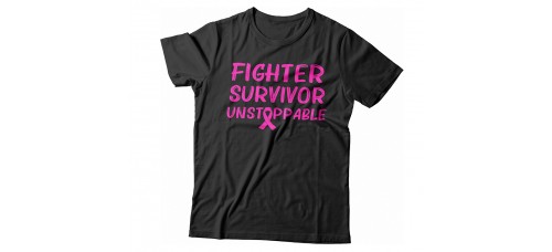 Apparel - Breast Cancer Fight Survivor Unstoppable T-Shirt