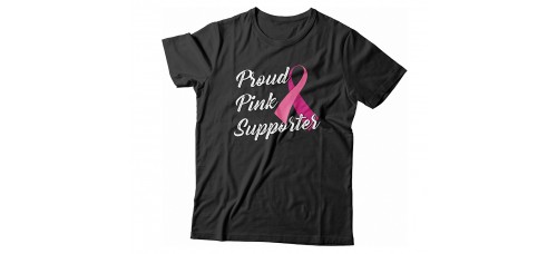 Apparel - Breast Cancer Proud Pink Supporter T-Shirt
