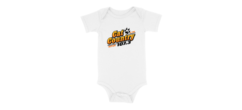 Apparel - Cat Country Onesie White with Full Front Logo
