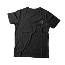 Apparel - Century 21 T-Shirt Black with Left Chest Logo
