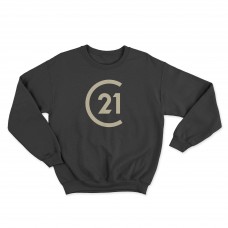 Apparel - Century 21 Crewneck Sweatshirt Black with Gold Logo