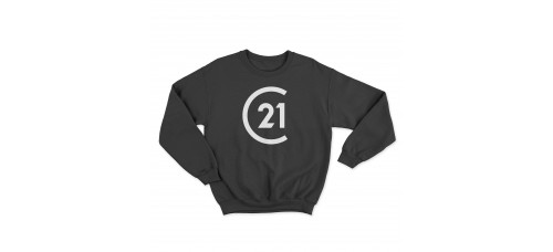 Apparel - Century 21 Crewneck Sweatshirt Black with White Logo