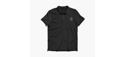 Apparel - Century 21 Polo Black with Embroidered Logo