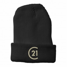 Apparel - Century 21 Beanie Cuffed Black with Embroidered Logo