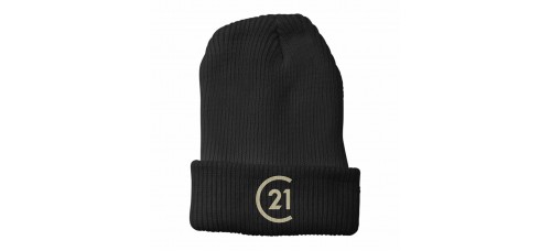 Apparel - Century 21 Beanie Cuffed Black with Embroidered Logo