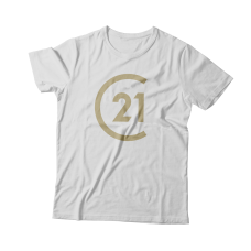 Apparel - Century 21 T-Shirt White with Full Front Logo