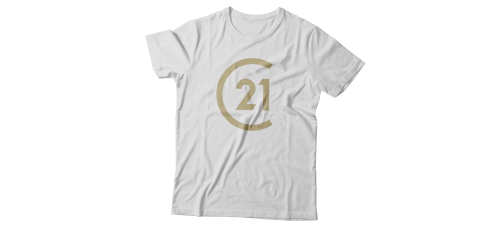Apparel - Century 21 T-Shirt White with Full Front Logo