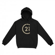 Apparel - Century 21 Hoodie Black with Full Front Logo