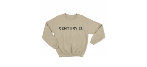 Apparel - Century 21 Crewneck Sweatshirt Sand with Dark Grey Century 21