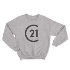 Apparel - Century 21 Crewneck Sweatshirt Sport Grey with Dark Grey Logo