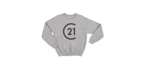 Apparel - Century 21 Crewneck Sweatshirt Sport Grey with Dark Grey Logo