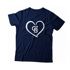 Apparel - Coldwell Banker T-Shirt Navy with Full Front Heart Logo