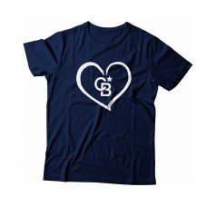 Apparel - Coldwell Banker T-Shirt Navy with Full Front Heart Logo Apparel - Coldwell Banker T-Shirt Navy with Full Front Heart Logo