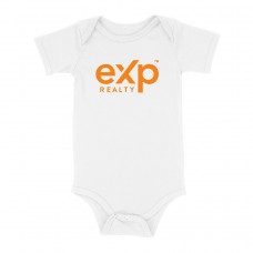 Apparel - EXP Onesie White with Orange Logo