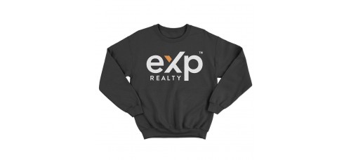 Apparel - EXP Crewneck Sweatshirt Black with Full Front Logo