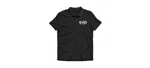 Apparel - EXP Polo Black with Embroidered Left Chest Logo