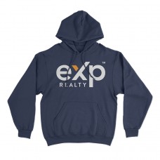 Apparel - EXP Hoodie Navy with Full Front Logo