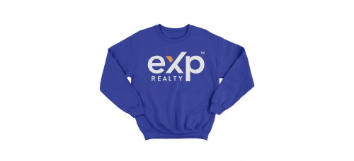 Apparel - EXP Crewneck Sweatshirt Royal with Full Front Logo
