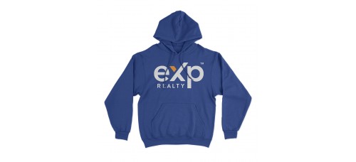 Apparel - EXP Hoodie Royal with Full Front Logo