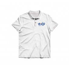 Apparel - EXP Polo White with Embroidered Left Chest Logo
