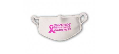 COVID-19 Face Mask Support Breast Cancer Awareness - Sold in packages of 5 masks per package