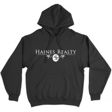 Apparel - Haines Realty Hoodie Black with Full Front Logo