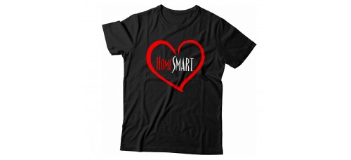 Apparel - HomeSmart T-Shirt Black with Heart Logo
