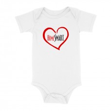 Apparel - HomeSmart Onesie White with Heart Logo Apparel - HomeSmart Onesie White with Heart Logo