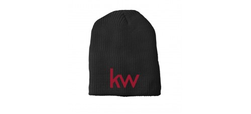 Apparel - Keller Williams Beanie Uncuffed Black with Embroidered Logo