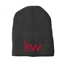 Apparel - Keller Williams Beanie Uncuffed Gray with Embroidered Logo