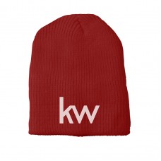 Apparel - Keller Williams Beanie Uncuffed Red with Embroidered Logo