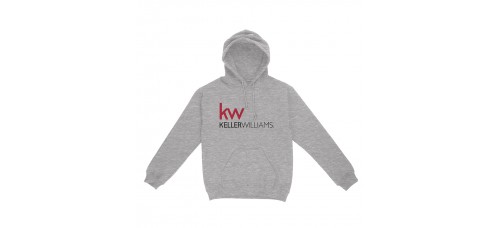 Apparel - Keller Williams Hoodie Heather with Full Front Logo