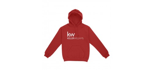 Apparel - Keller Williams Hoodie Red with Full Front Logo