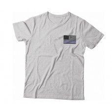 Law Enforcement - T-Shirt Flag Left Chest