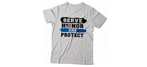Law Enforcement - T-Shirt Serve Honor and Protect