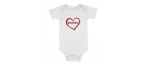 Apparel - RE/MAX Onesie White with Heart Logo