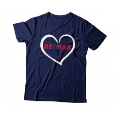Apparel - RE/MAX T-Shirt Blue with Heart Logo