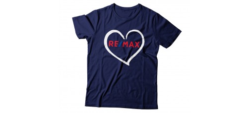 Apparel - RE/MAX T-Shirt Blue with Heart Logo